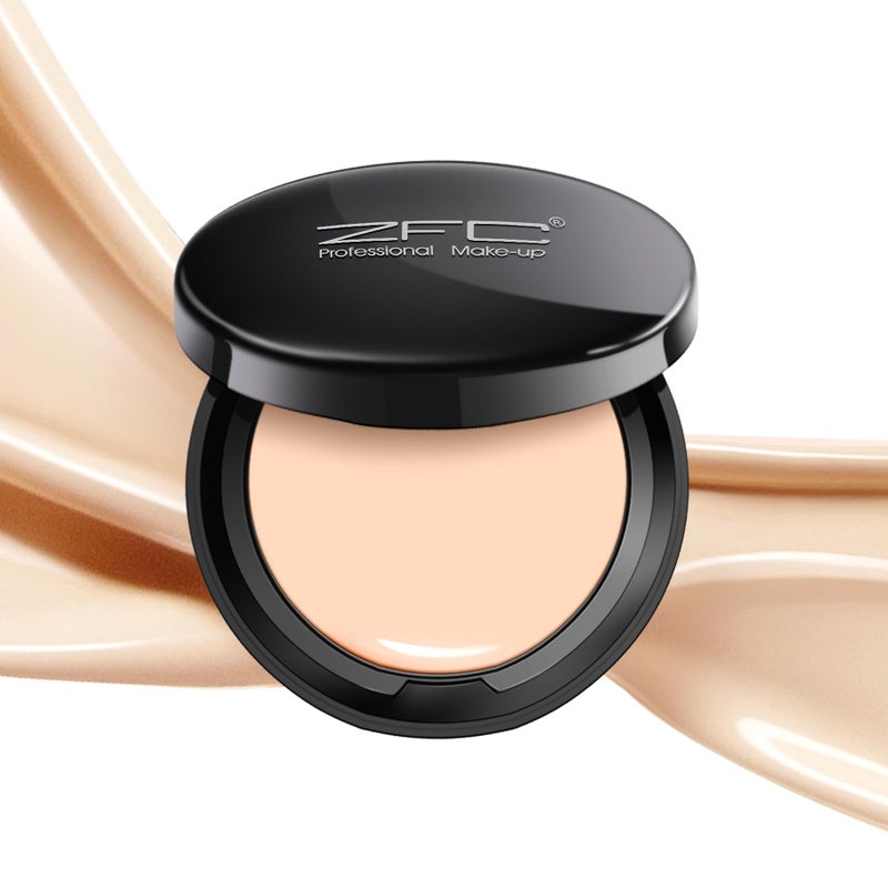 ZFC Foundation Makeup Concealer MediumtoFull Coverage Foundation Cream Long Lasting Waterproof Up to 12HR Hybrid Setting Powder